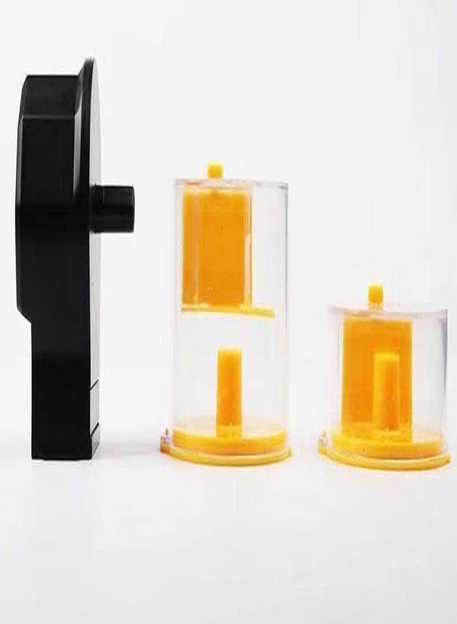 VAYINATO Plastic Aquarium Fish Tank Automatic Yellow Food Feeder With 2 Dispenser 50G/100G By Petzlifeworld,15 cm,H_9 cm,W_14 cm - Image 4